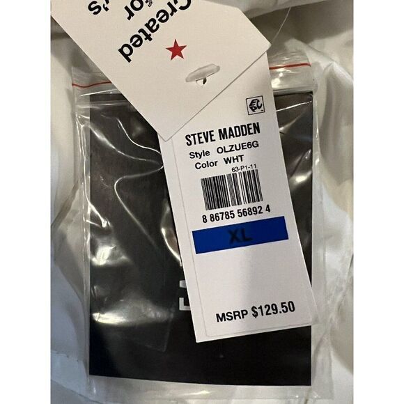 Steve Madden Juniors Faux-Fur-Trim Hooded White Puffer Coat Extra Large New - Picture 9 of 9